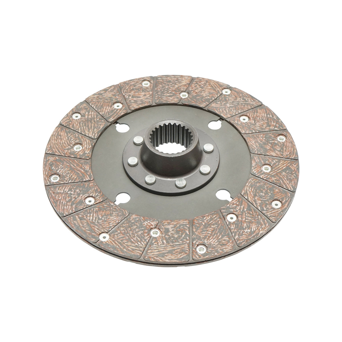Clutch disc power take-off Massey Ferguson outer diameter 250mm, inner 1-38mm, inner 2-41mm, 25 splines OEM 1865836M91